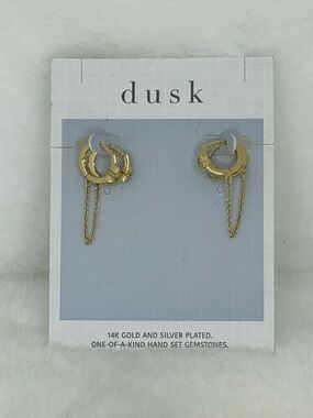 DUSK DOUBLE PIERCING EARRINGS